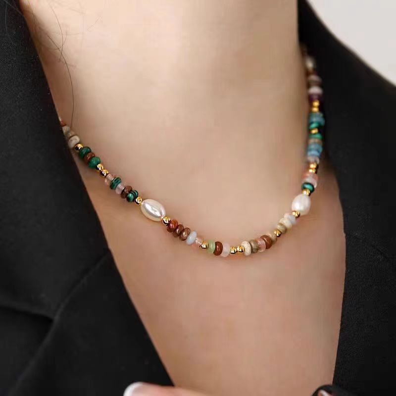 Beaded Turquoise High-grade Clavicle Chain Niche Necklaces