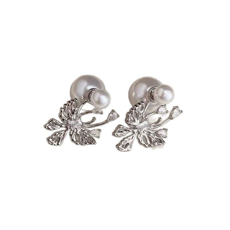 Women's Style For Pearl Butterfly Unique Design Light Luxury High Ear Line