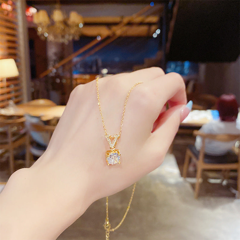 Women's Luxury Titanium Steel For Niche Design Necklaces
