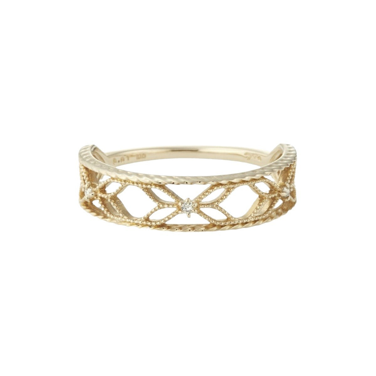 Women's Mild Luxury Vintage Hemp Lace Pane Rings