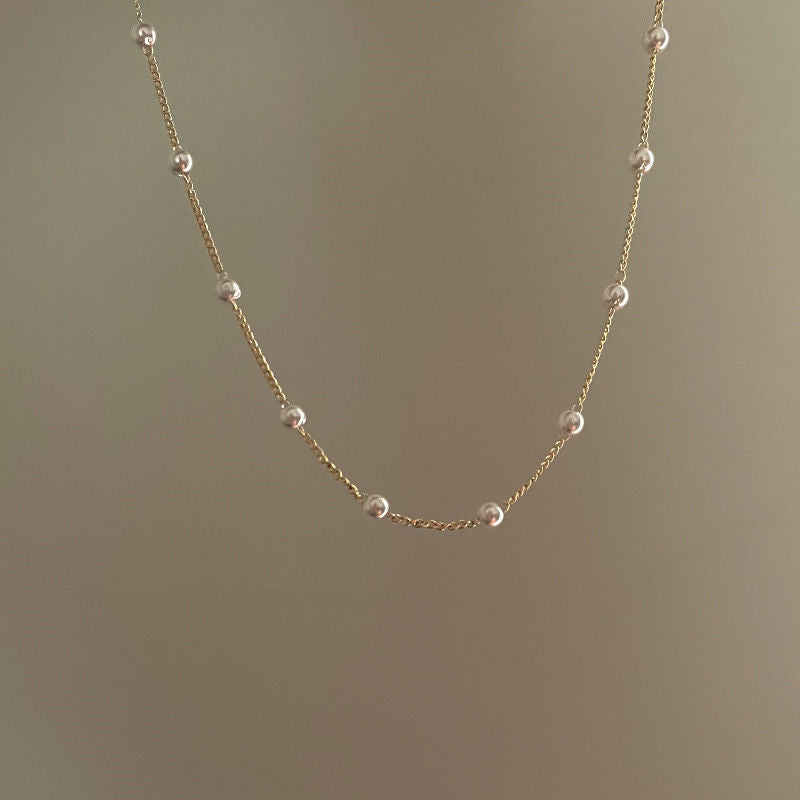 Women's Jewelry Ornament Pearl Fashionable Temperamental Clavicle Necklaces