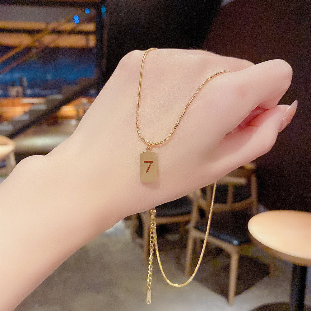 Women's Luxury Titanium Steel For Niche Design Necklaces