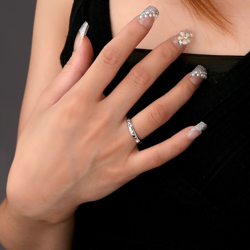 Women's & Men's Sterling Sier Bright Starry For Design Personalized Rings
