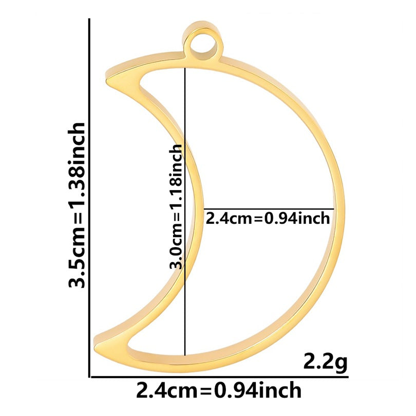 Epoxy Geometric Figure Hollow Border Gem Base Support Pendants