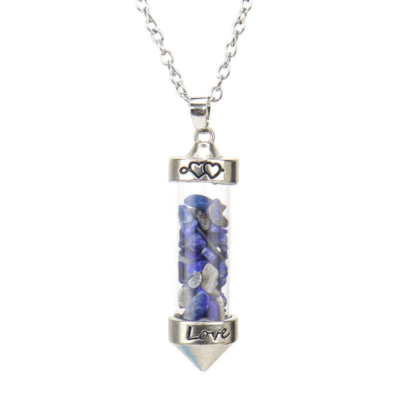 Colorful Gravel Ing Bottle Cone Love Necklaces
