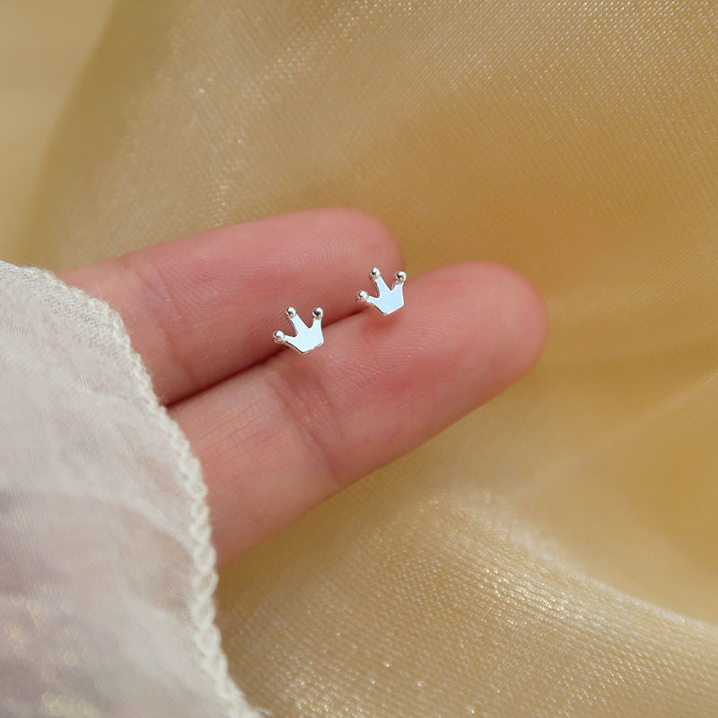Women's Sterling Sier Simple Petite Niche Design Earrings