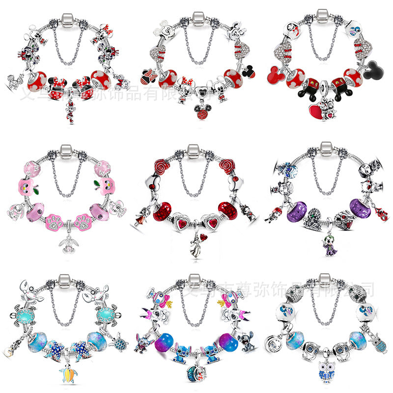 Mi Cartoon Mickey Minnie Valentine's Day Bracelet