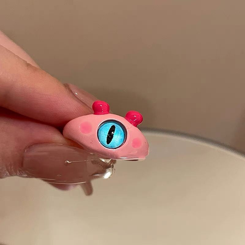 Cute Little Monster Dopamine Couple Girlfriends Index Finger Girlish Ring