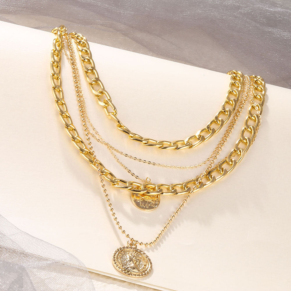 Women's Ornament Portrait Fashion Personal Accessories High-grade Necklaces