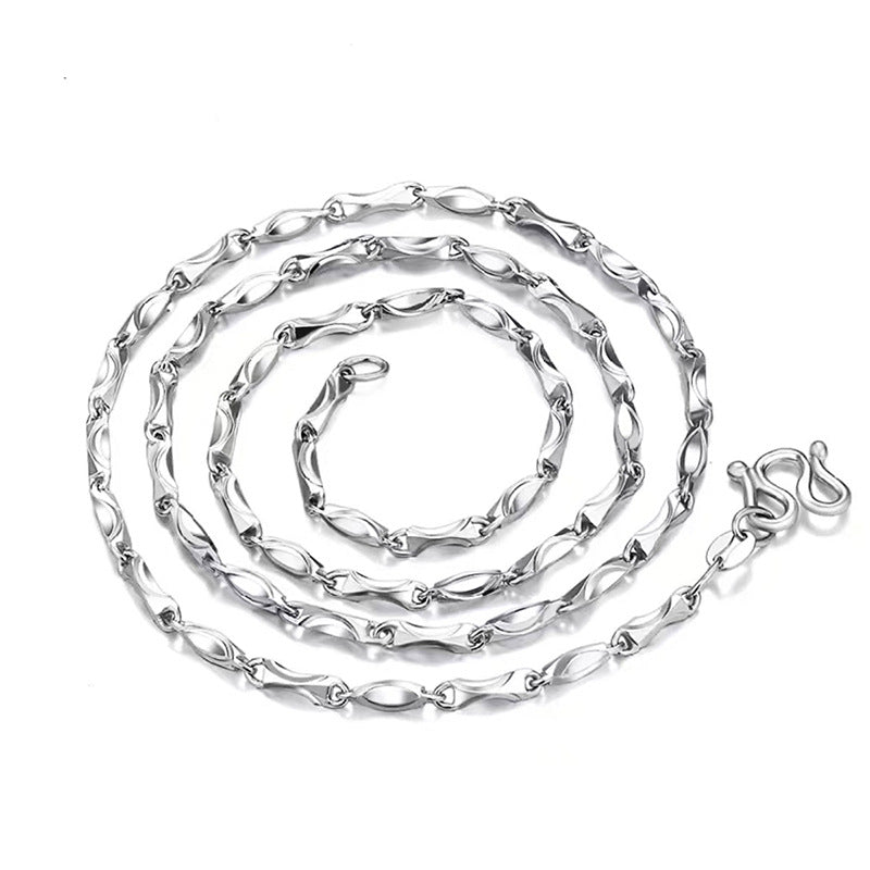 Women's & Men's Ingot Chain Summer Accessories High Sense Necklaces
