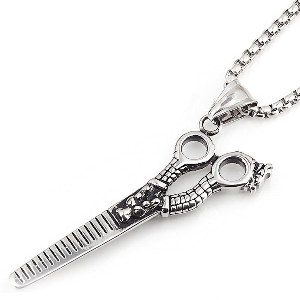 Men's Stainless Steel Boxing Physical Picture Domineering Necklace