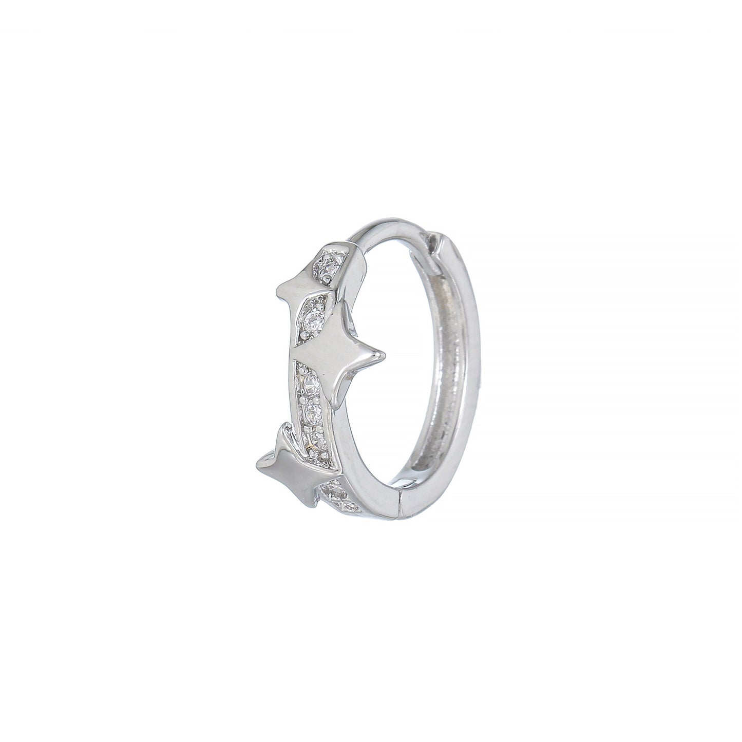 Geometric Micro Inlaid Zircon Clip Cold Ear Buckle