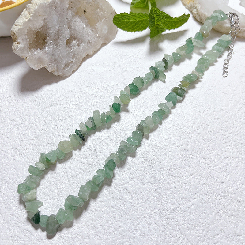 Gravel Style Neck Chain Bohemian Agate Necklaces