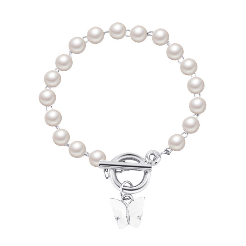 Diamond Bee Pearl Female French Entry Lux Bracelets