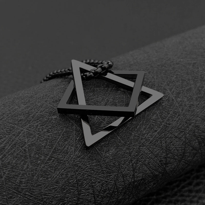 Women's & Men's Fashion Fashionmonger Geometric Triangle Square Suit Pendants