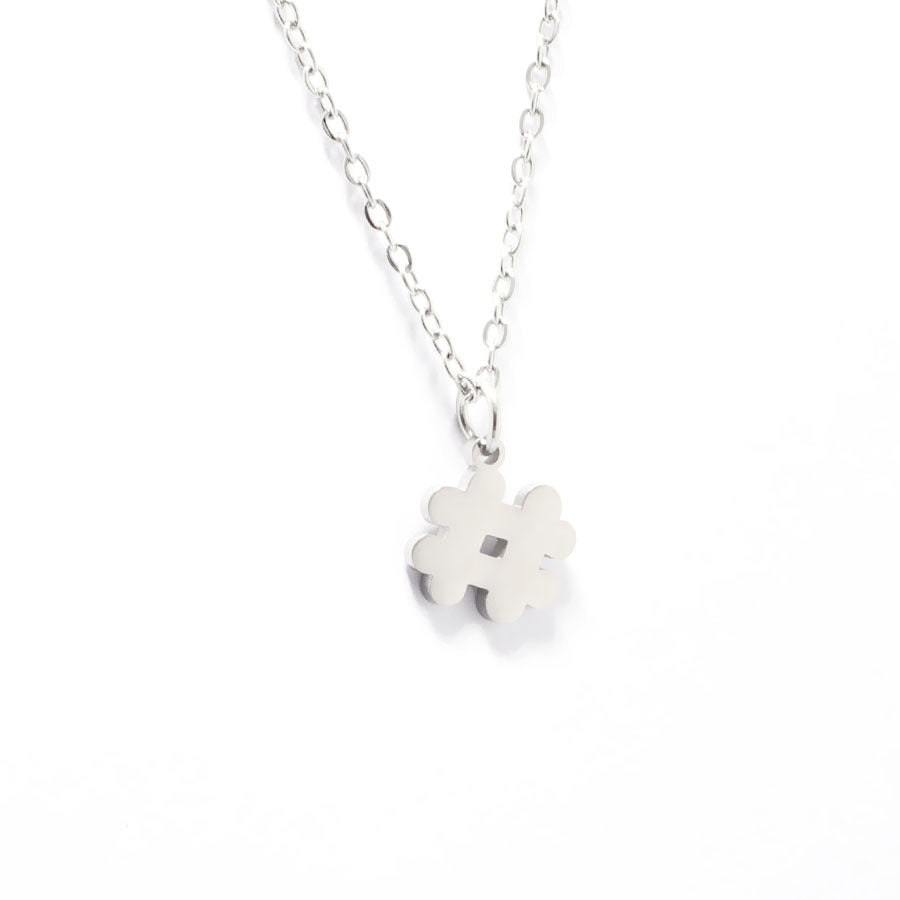 Special Symbol Multiplication Sign Question Mark Necklaces