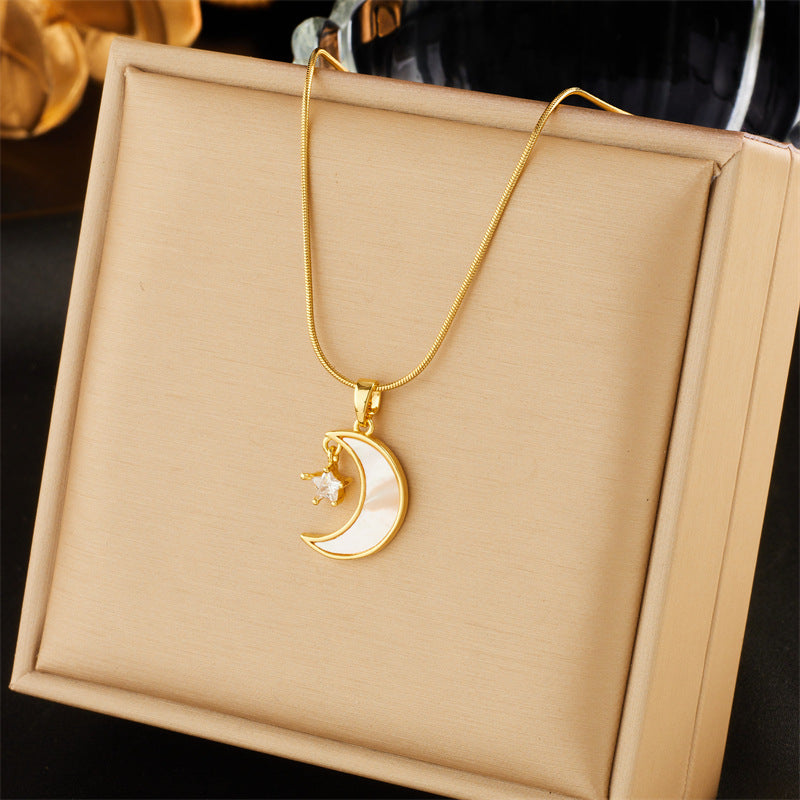 Fashion Creative Design Retro High Class Elegant Diamond Flower Necklaces