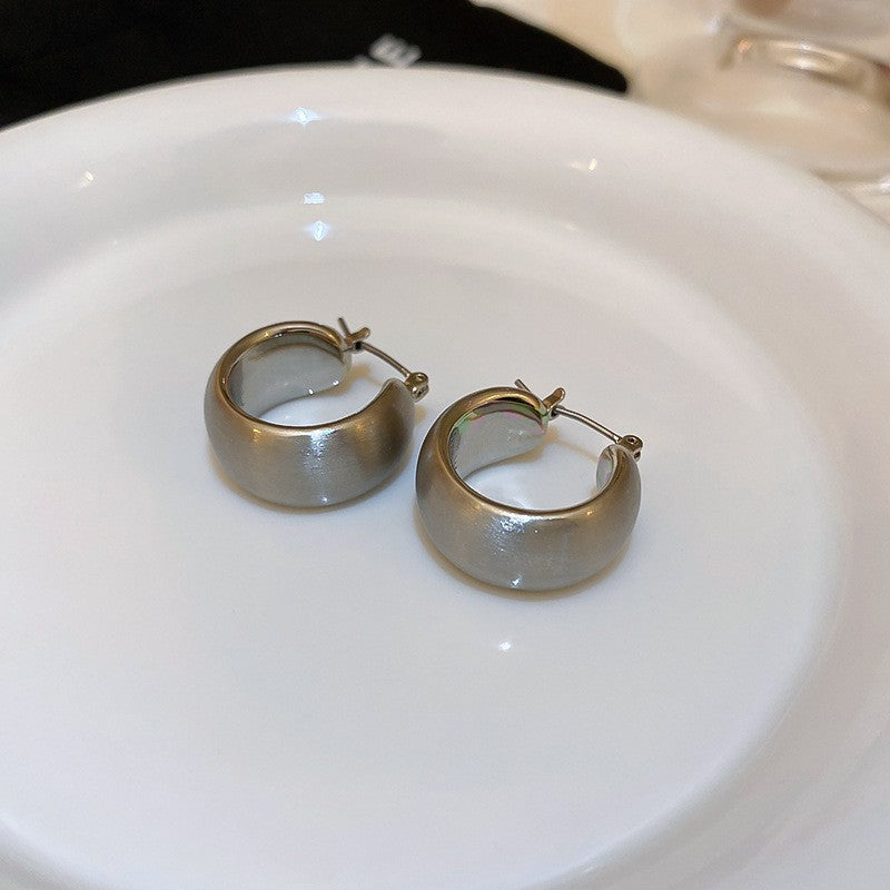 Women's Korean Simple Sier Needle Fashion High Rings