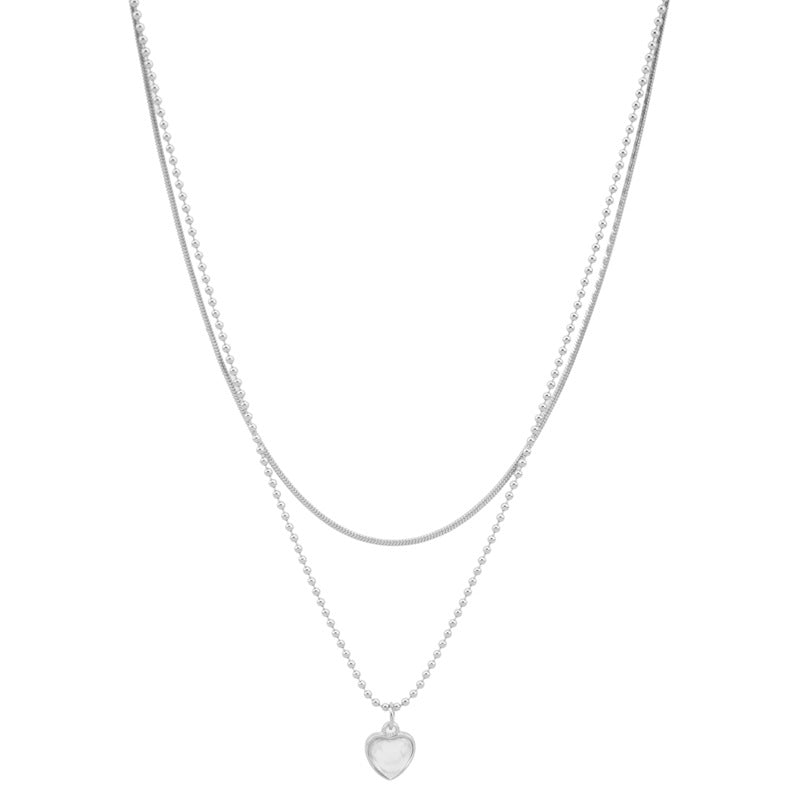 Women's Layer Twin Titanium Steel For Trendy Necklace