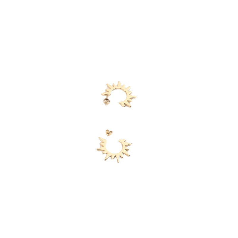 Exaggerated Sunflower Eardrops Fashion Personality Ear Female Earrings