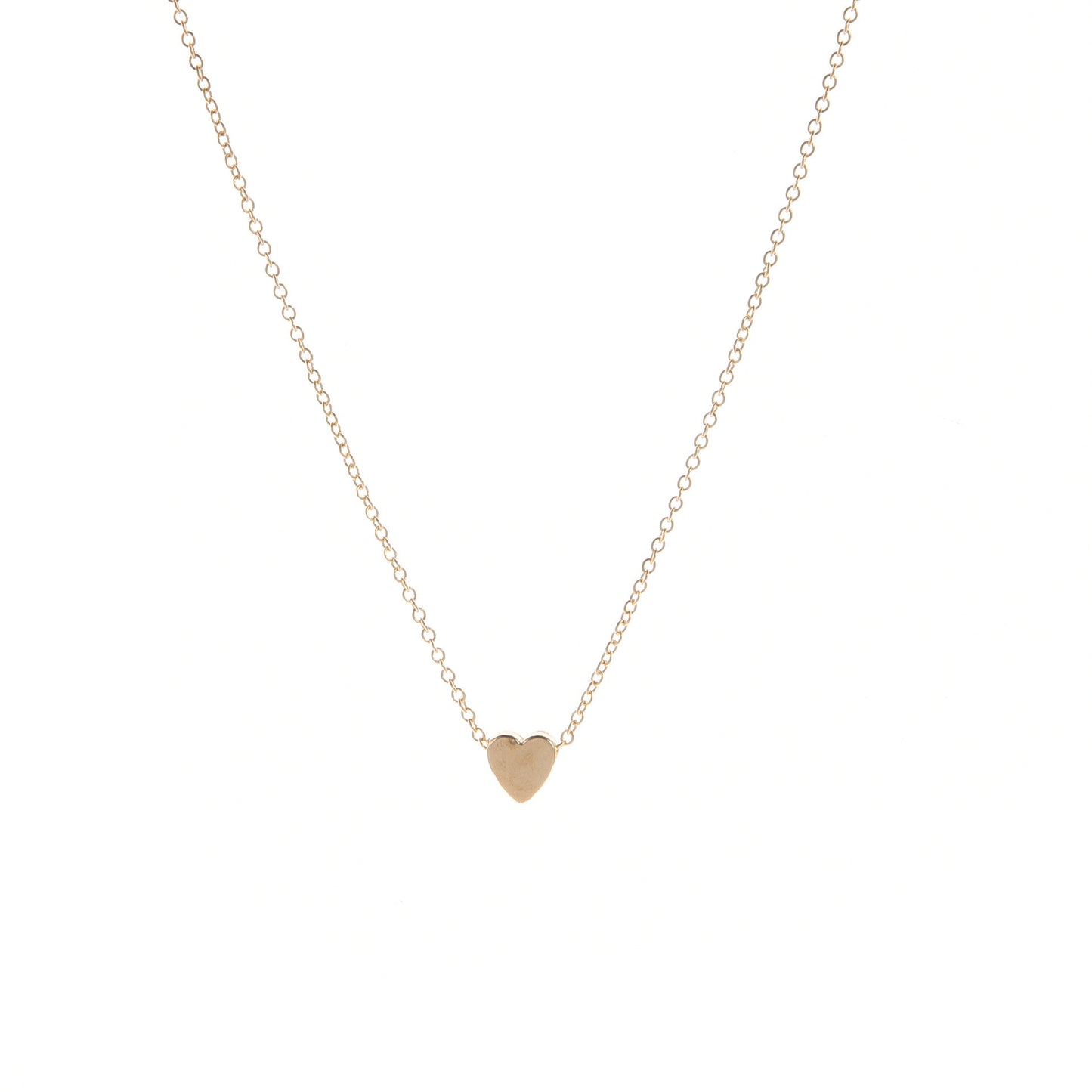 Beautiful Simple Peach Heart Gold Sier Necklaces