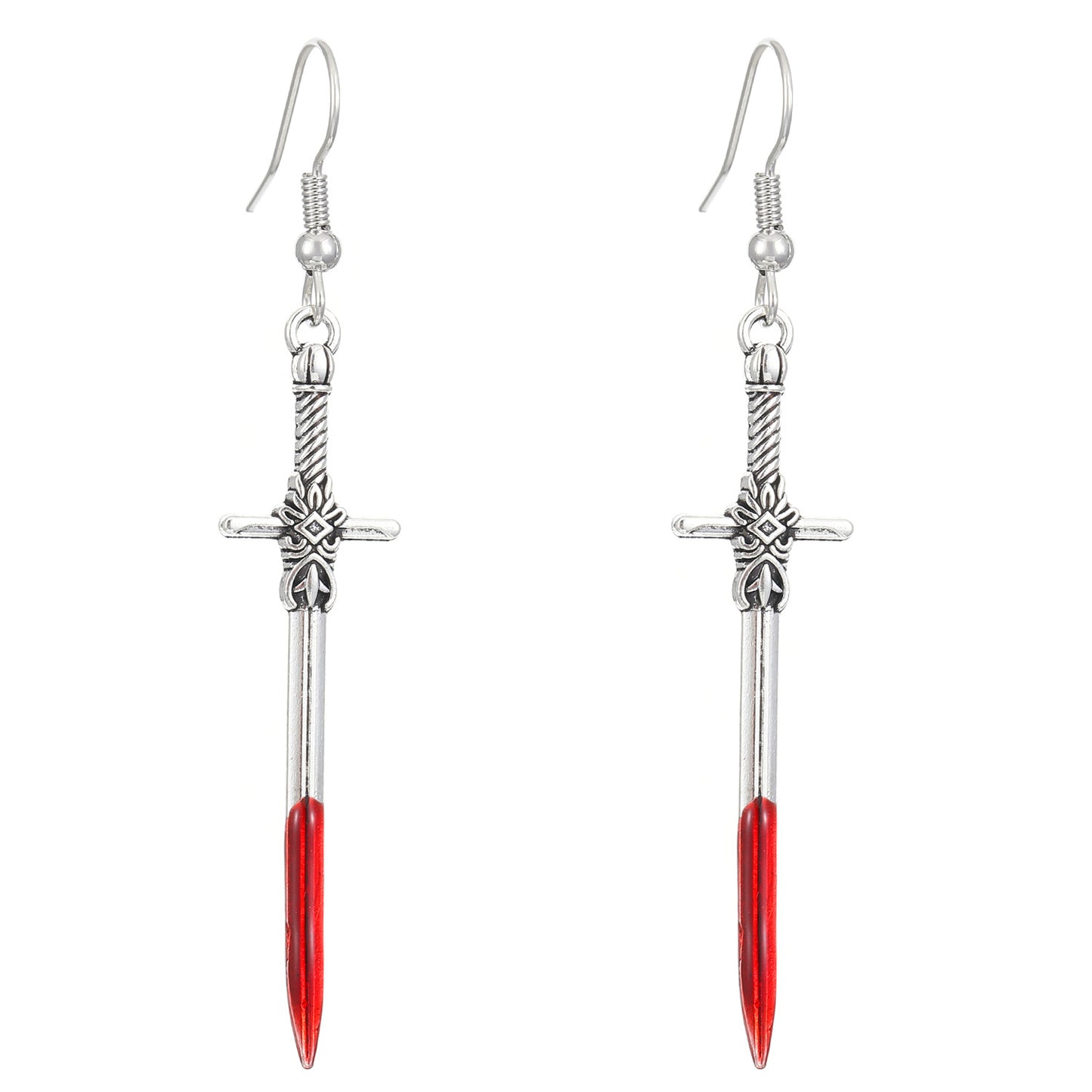 Frame Love Cross Heart Female Halloween Earrings