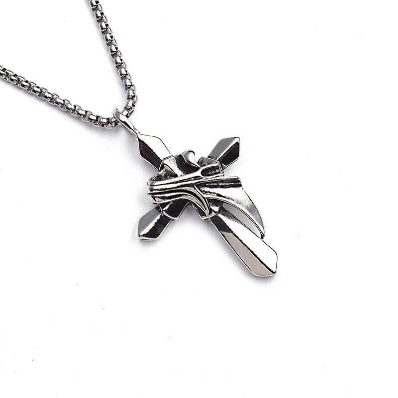 Popular Ornament Vintage Viking Boys Titanium Steel Necklaces