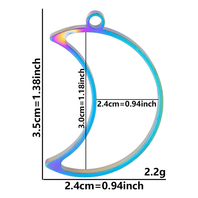 Epoxy Geometric Figure Hollow Border Gem Base Support Pendants