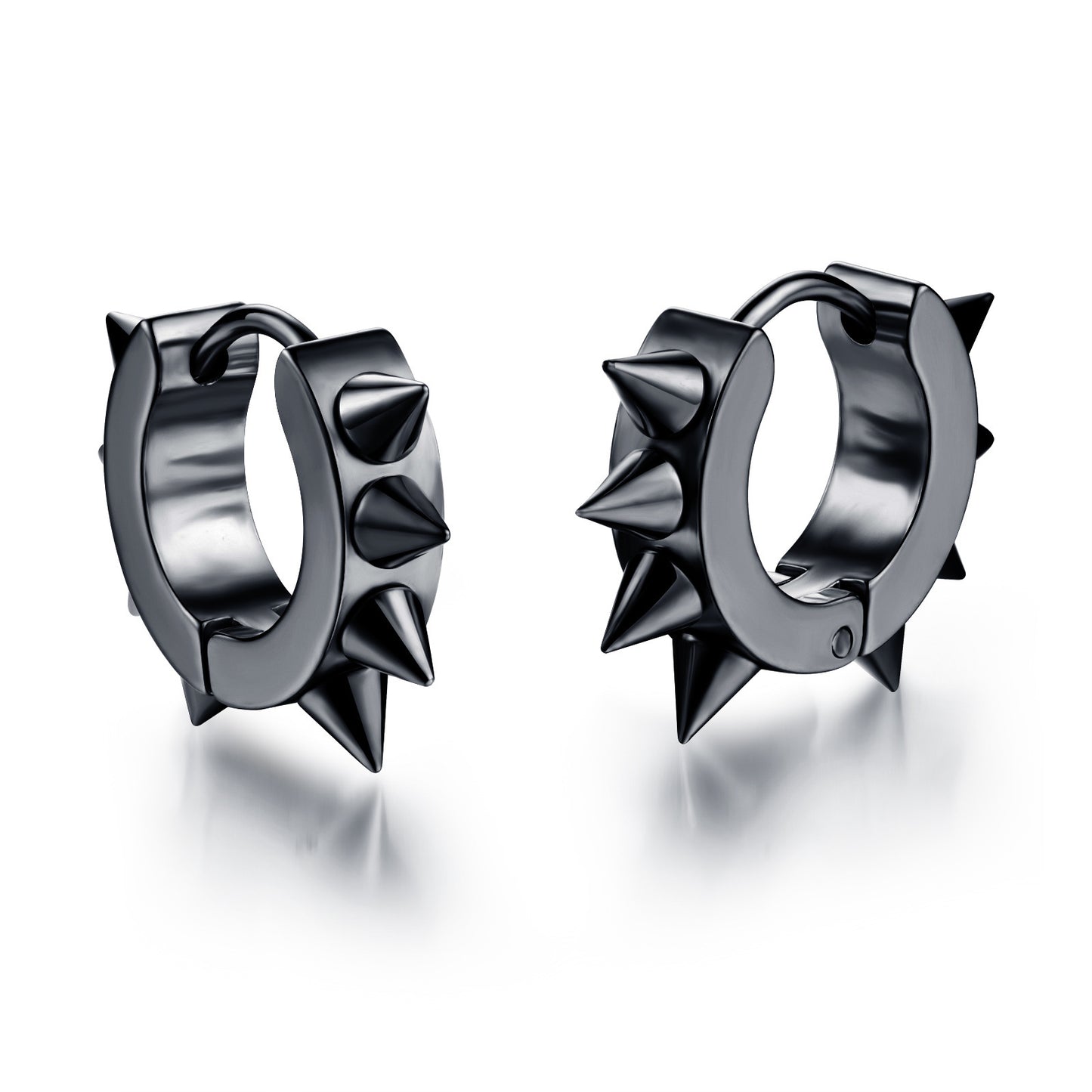 Men's Pointed Toe Rivet Accessories Personalized Hip Earrings