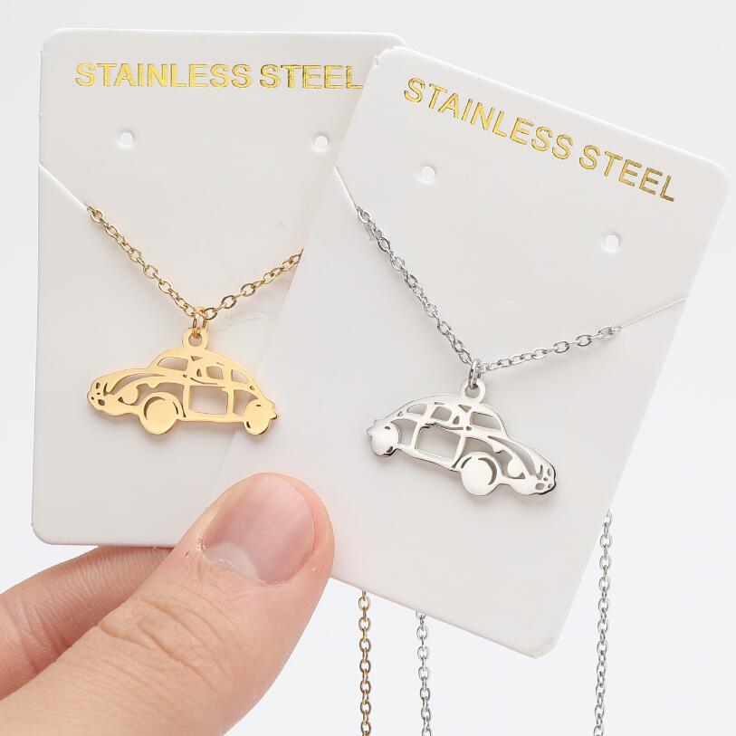 Pattern Car Fashion Style Stainless Steel Necklaces