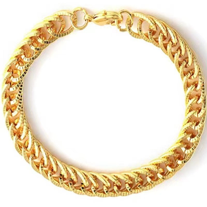 Men's Hip Hop Alloy Personality Dollar Symbol Geometric Necklaces