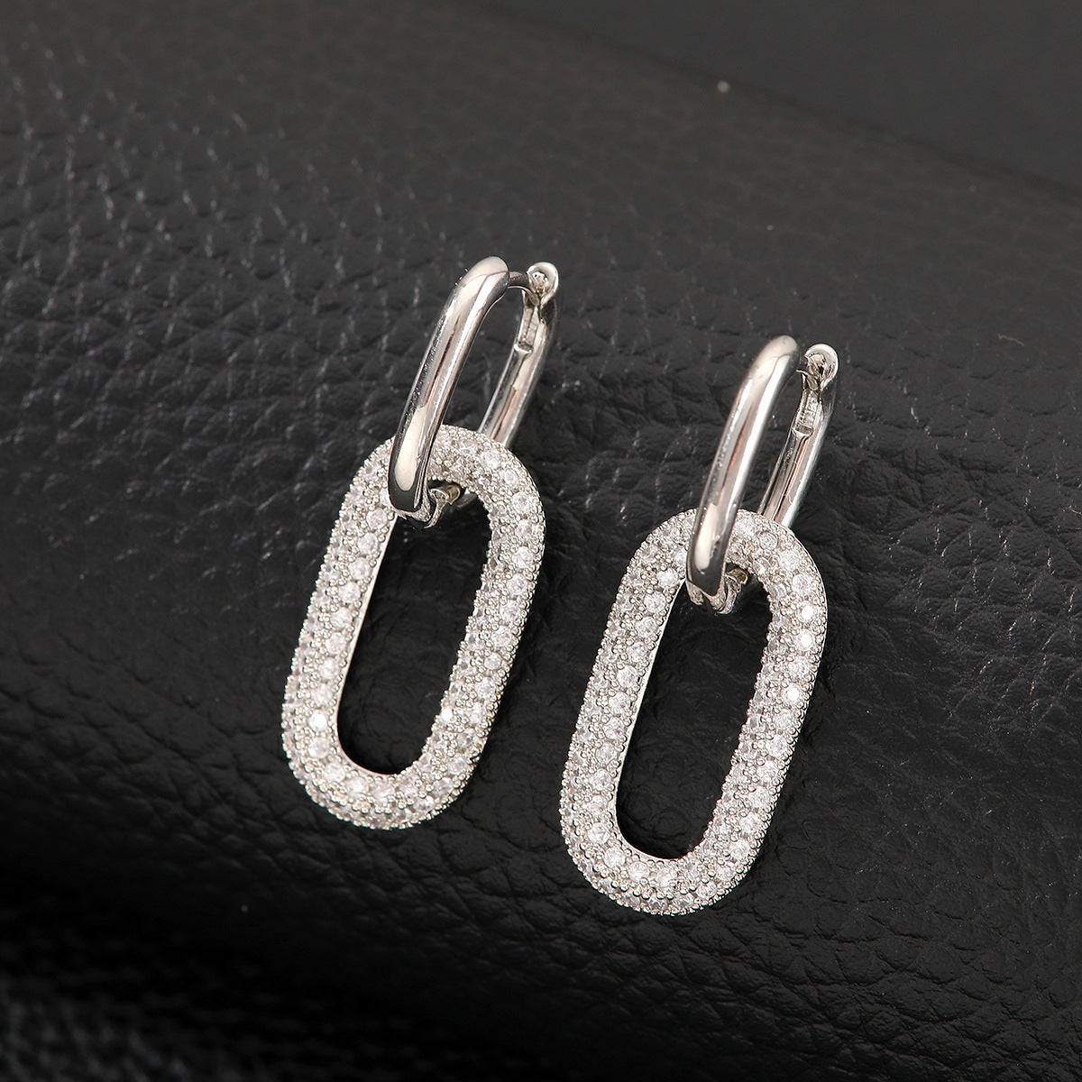 Affordable Luxury Fashion Clip Female Gold Zircon Rings