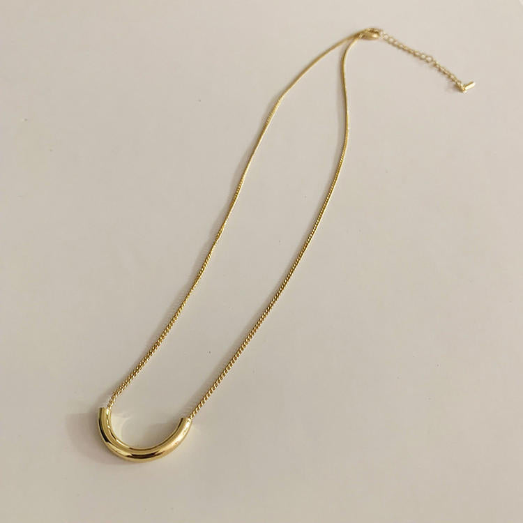 Female Niche Bag Twin Clavicle Chain Titanium Necklaces