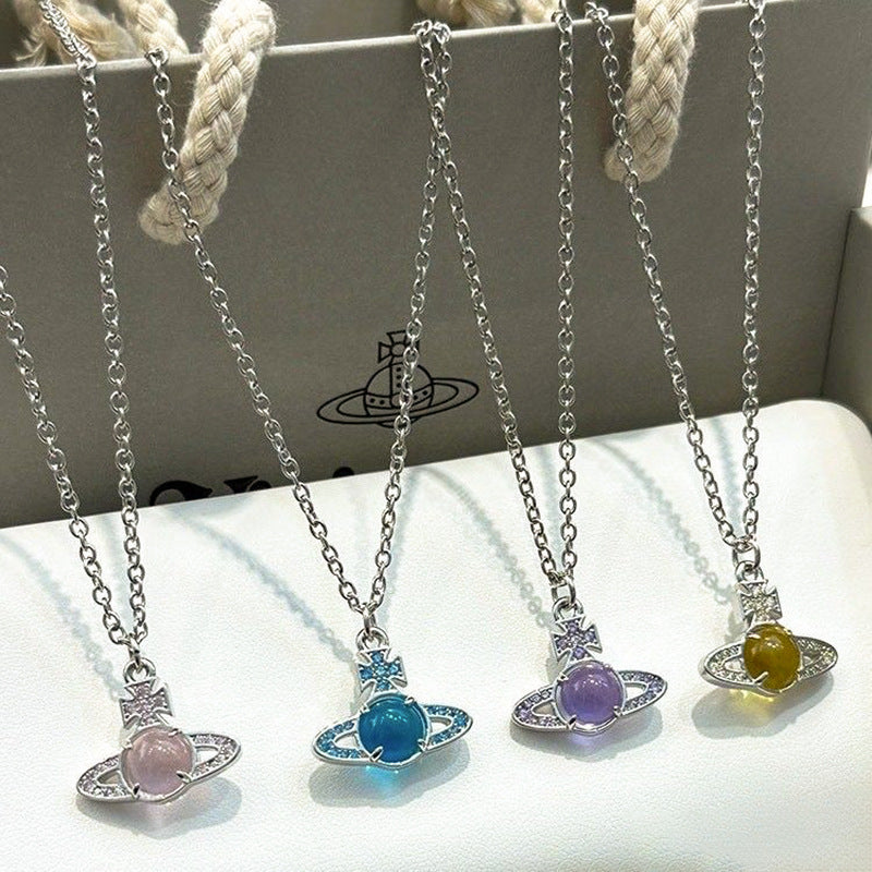 Cross Lucky Beads Female Fashion Design Necklaces