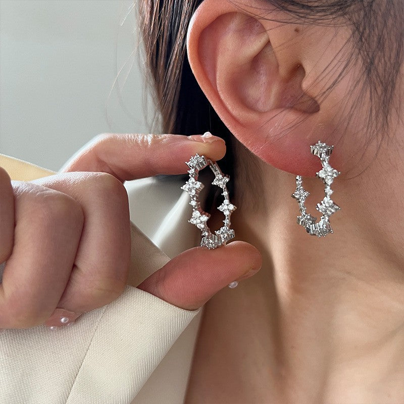 Circle Niche Design High-grade Cold Style Earrings
