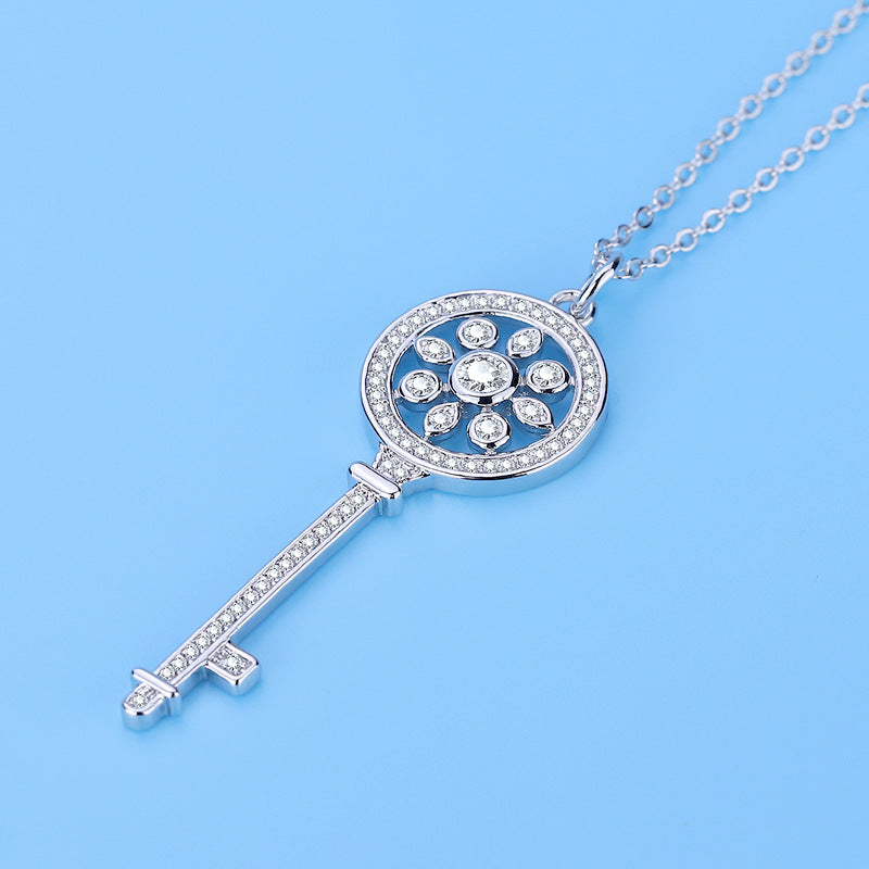 Sweater Chain Female Accessories Diamond Sier Pendants