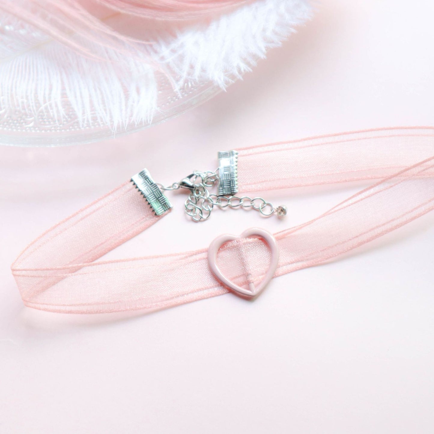 Sexy Collar Color Lace Ribbon Short Necklaces