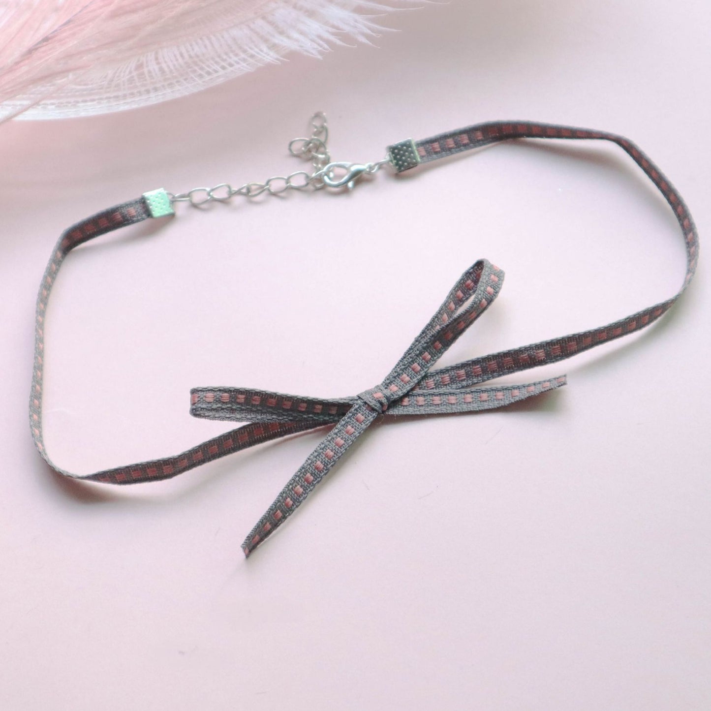 Sexy Collar Color Lace Ribbon Short Necklaces