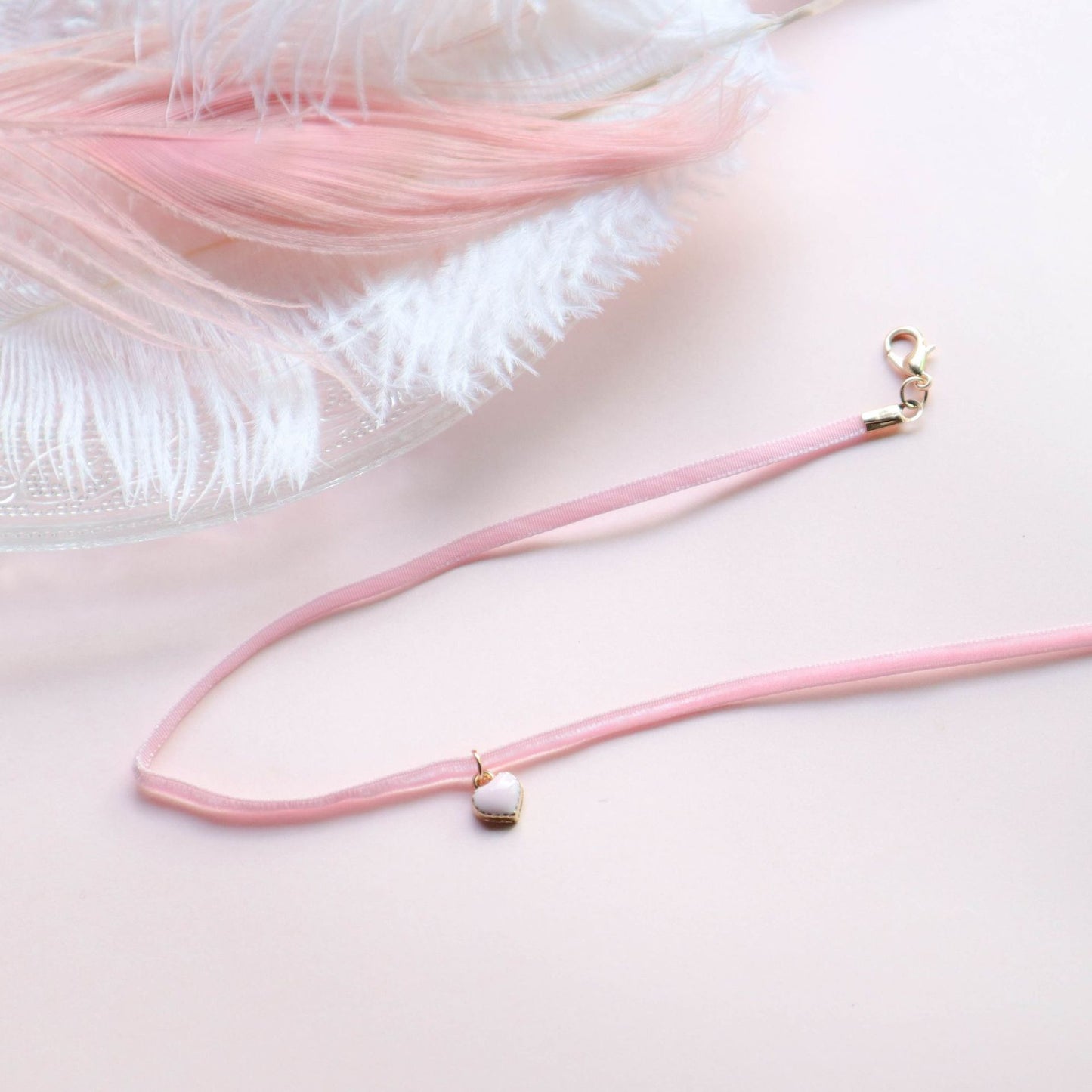 Sexy Collar Color Lace Ribbon Short Necklaces
