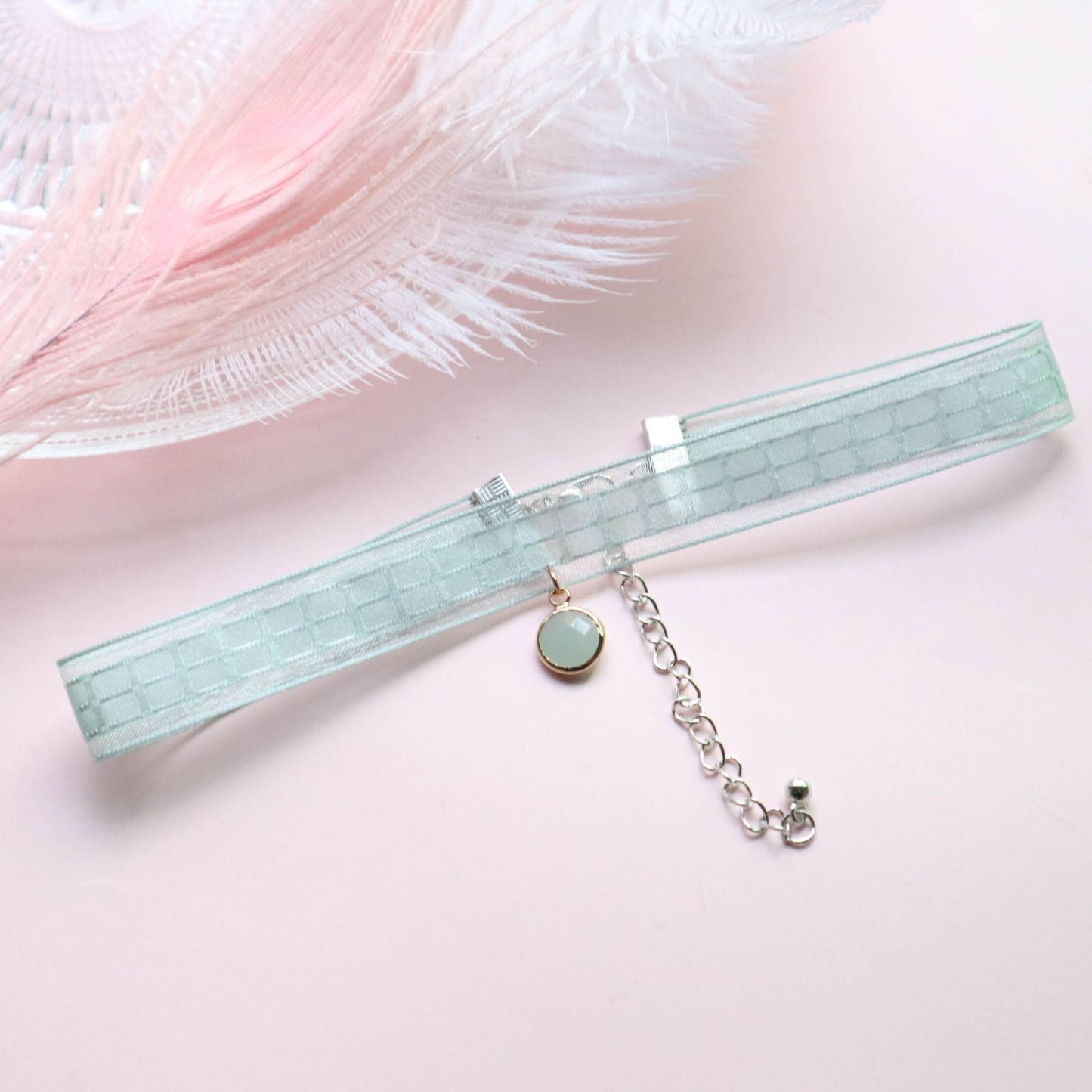Sexy Collar Color Lace Ribbon Short Necklaces