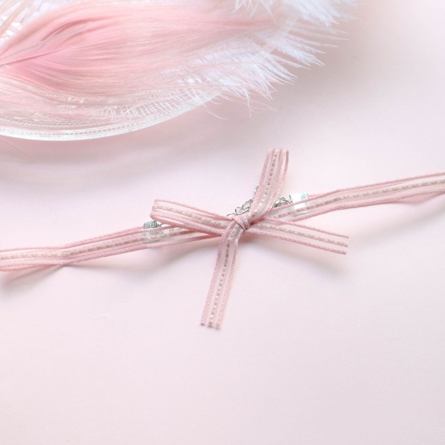 Sexy Collar Color Lace Ribbon Short Necklaces