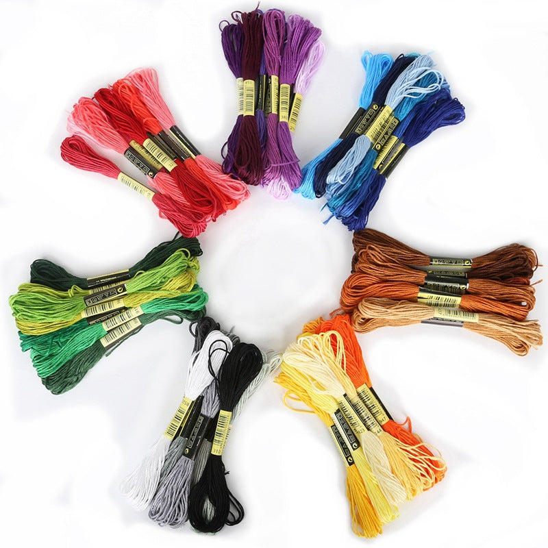 Thread Cross Stitch Cotton Silk Wiring Handmade Hairpin Jewelry Accessories