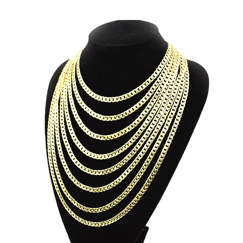 Graceful New Trendy Side Plated Gold Necklace