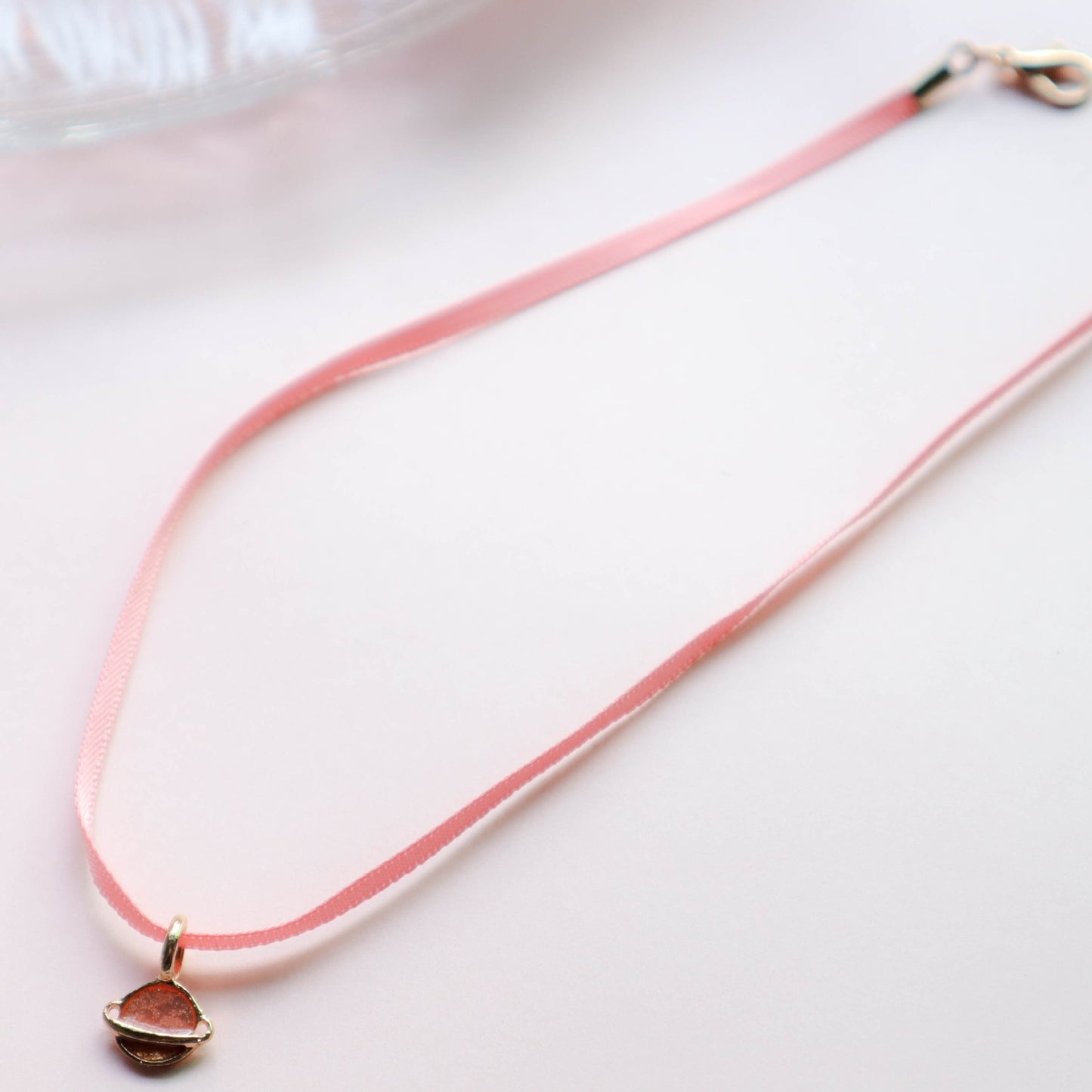 Sexy Collar Color Lace Ribbon Short Necklaces