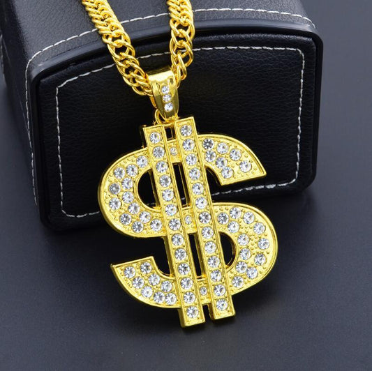 Women's & Men's Ornament Hip Hop Gold Color Chain Necklaces