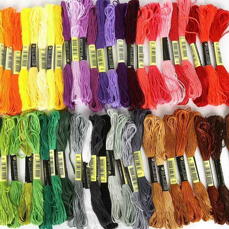 Thread Cross Stitch Cotton Silk Wiring Handmade Hairpin Jewelry Accessories