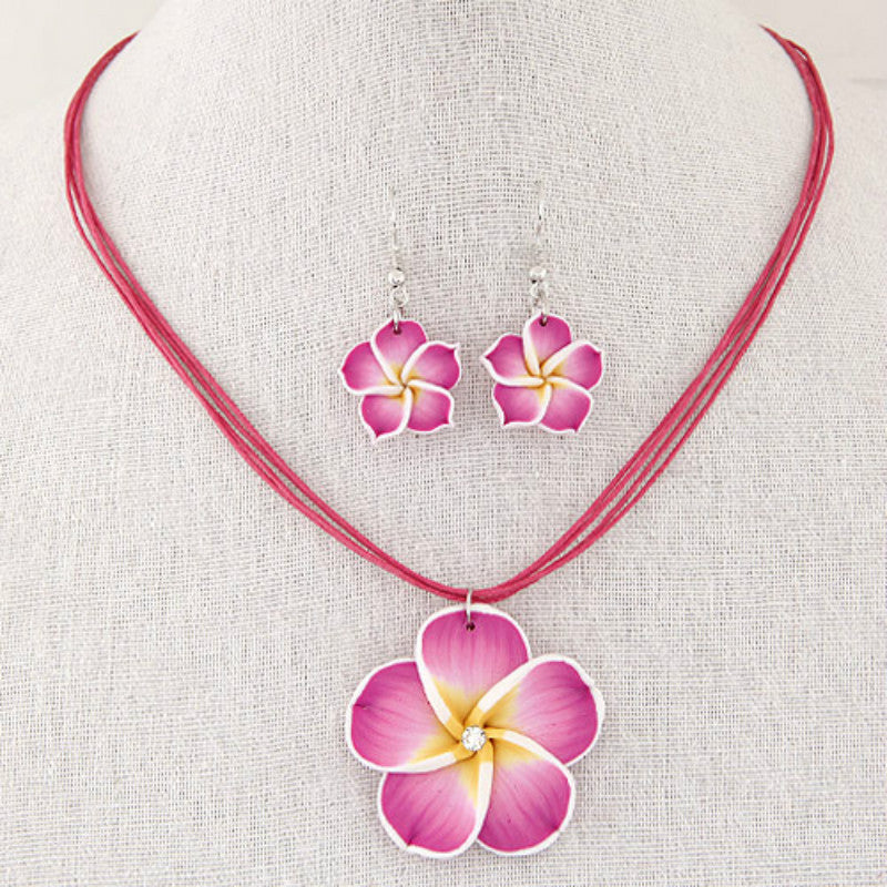 Korean Fashion Sweet Rich Flowers Wax Rope Temperament Rings