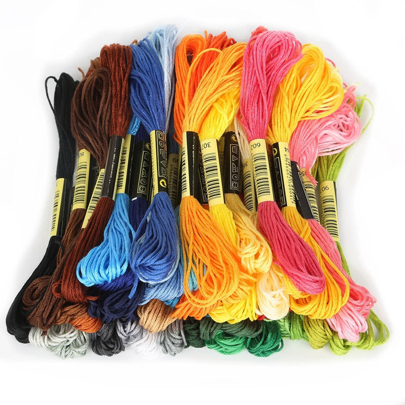 Thread Cross Stitch Cotton Silk Wiring Handmade Hairpin Jewelry Accessories