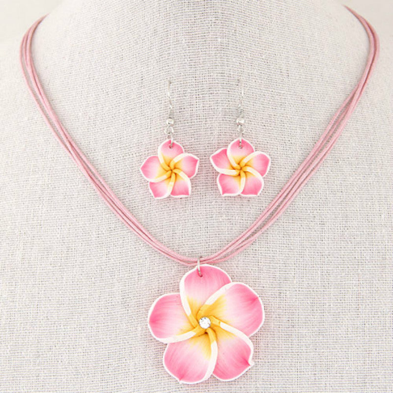 Korean Fashion Sweet Rich Flowers Wax Rope Temperament Rings