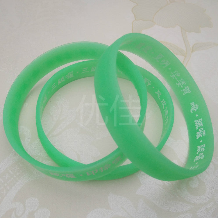 Mantra Luminous Silicone Wristband Source Large Bracelets